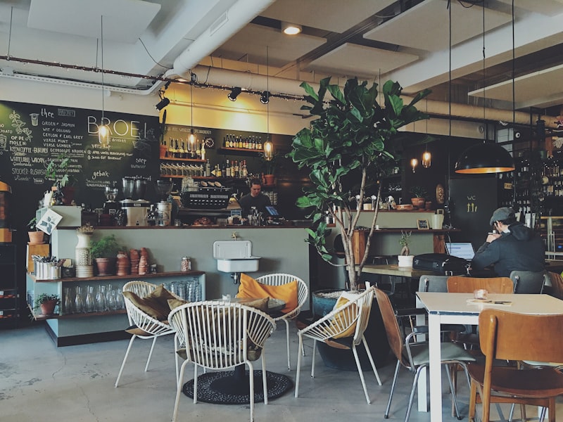 Cafe seating area